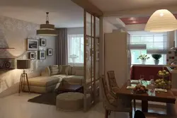 Fotostudiyadakı mətbəxdən otağı rayonlaşdırmaq