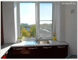 Мойка В Окне На Кухне Хрущевка Фото