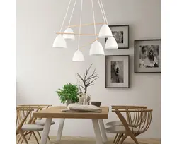 Chandelier for the kitchen in Scandinavian style photo