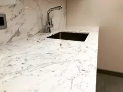 Scythian Italian marble countertop photo in the kitchen