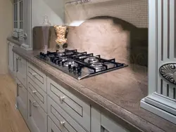 Kitchen Apron Made Of Artificial Stone Photo