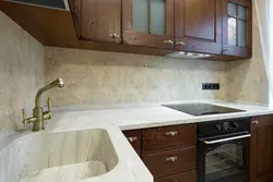 Kitchen apron made of artificial stone photo