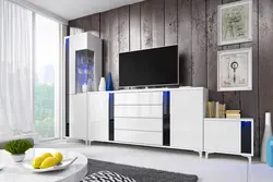 Furniture chests of drawers and cabinets in the living room photo