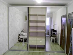 Wardrobe in the bedroom in Khrushchev photo