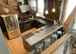 Loft Style Island In The Kitchen Photo