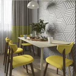 How to highlight one wall in the kitchen photo