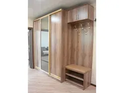 Шкаф купе с вешалкой для прихожей фото
