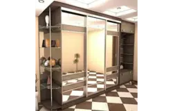 Шкаф купе с вешалкой для прихожей фото