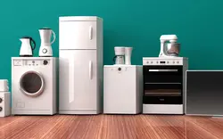 Kitchen appliances list, household and photos