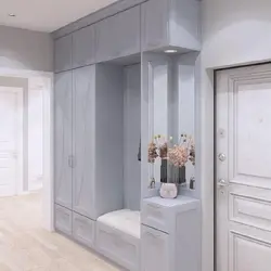 Hallway Wardrobe With Soft Seat Photo