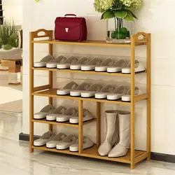 Wooden Shoe Rack In The Hallway Photo