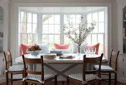 Table By The Window In The Kitchen Living Room Photo