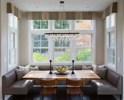 Table By The Window In The Kitchen Living Room Photo