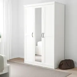 Yataq otağı üçün qarderob ağ fotoşəkil