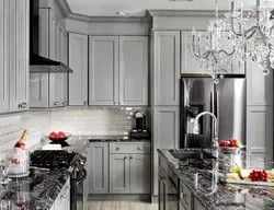 Ошхона сафед бо акс countertop хокистарӣ торик