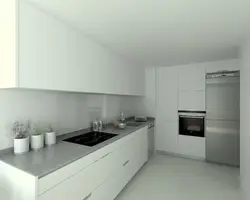 Белая кухня с темно серой столешницей фото