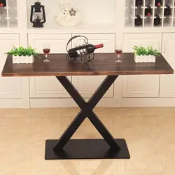 Tables with metal legs for the kitchen photo