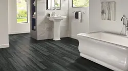 Vinyl laminate flooring for bathroom wall photo