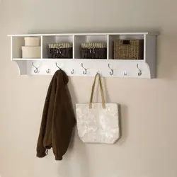 Koridor fotoşəkili üçün DIY divar rəfləri