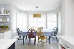 Table in Scandinavian style for the kitchen photo