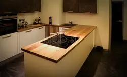 Индийское дерево столешница в интерьере кухни фото