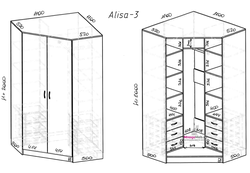 Wardrobe for bedroom photo dimensions