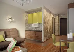 Make a kitchen out of a room in an apartment photo