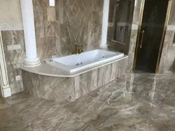 Flexible marble reviews in the bathroom photo