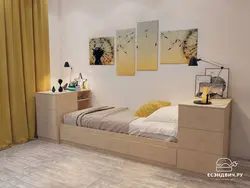 Кровать 1 5 Спальная Фото С Ящиками