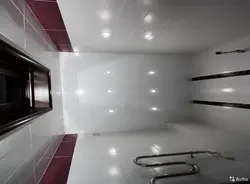 Suspended ceiling in the bathroom reviews photos