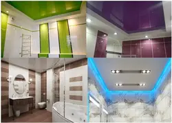 Suspended ceiling in the bathroom reviews photos