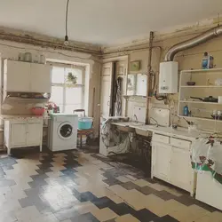 Фото ванна на кухне в старых домах