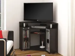 Qonaq Otağındakı Künc Televizor Stendi Fotoşəkili