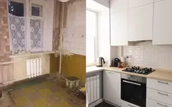 Бюджетный Ремонт Кухни Фото До И После