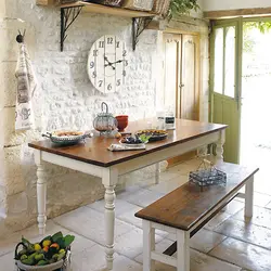 Table in Provence style for the kitchen photo