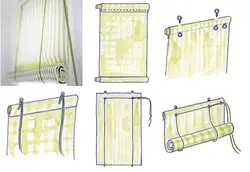 Oshxona fotosurati uchun DIY Rim pardalari