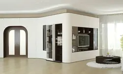 Гардероб кунҷӣ дар меҳмонхона акс барои телевизион