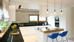 Свет над барной стойкой фото на кухне