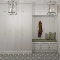 Wardrobe For Hallway With Seat Photo