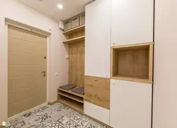 Шкаф купе для прихожей с сиденьем фото