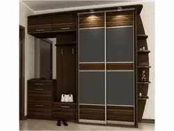 Oturacaq fotoşəkili ilə dəhliz üçün qarderob
