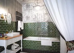 Tiles in the bathroom do not cover the entire wall photo
