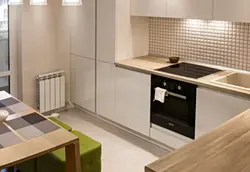 Ошхона яхмос бо countertop чӯбӣ ва акс пешдоман