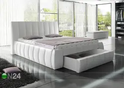 Sofas in the bedroom with a drawer for linen photo
