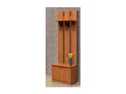 Hallway closet with shoe rack and hanger photo