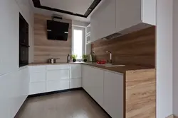 Wood-Effect Tiles For A Backsplash In The Kitchen Photo