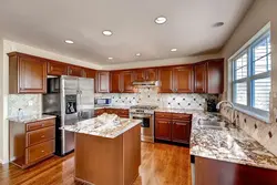 Suspended ceilings for the kitchen with a gas stove photo