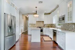 Suspended ceilings for the kitchen with a gas stove photo