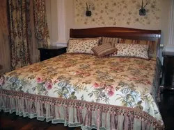 Bedspread Бо Гул Барои Бистар Дар Акс Хоб