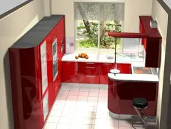 Bar counter in the kitchen 5 sq m photo
